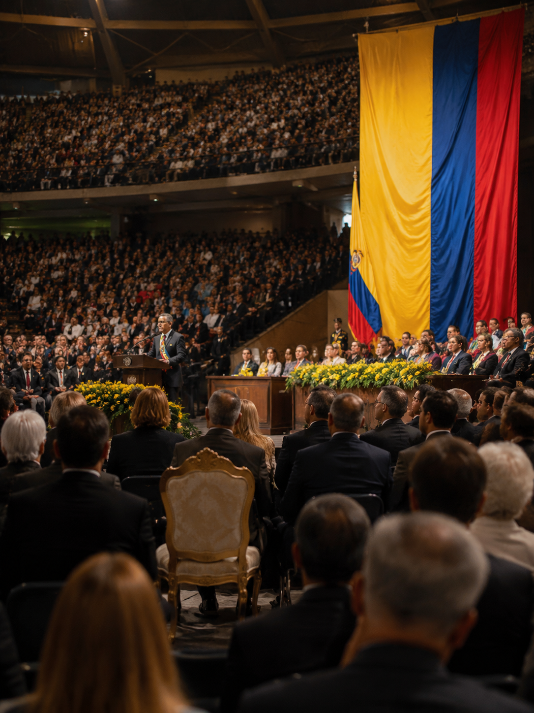 Colombia Swore In a New President in a University Arena. The Old One Locked the Barracks and Stayed Home. — episode cover art