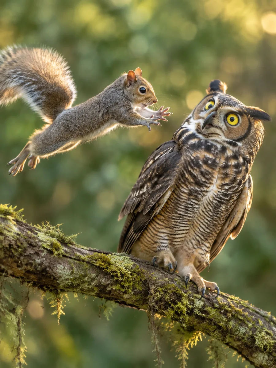 A Squirrel Attacks an Owl and a Moose Sneezes: The Funniest Wildlife Photos of 2026 Are In — episode cover art