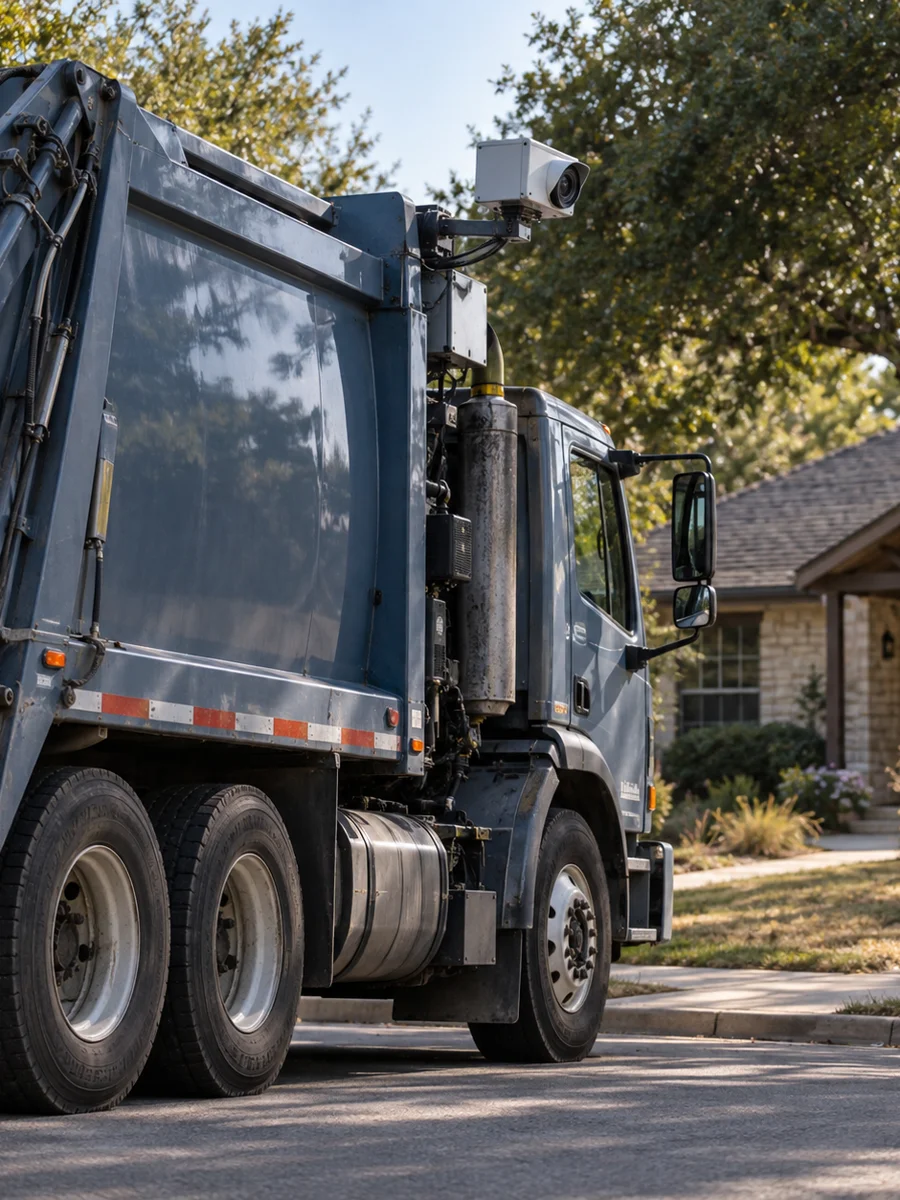 Xe rác ở Dallas chấm điểm "độ xuống cấp" cho nhà cửa bằng AI