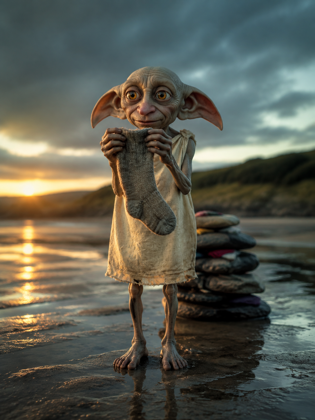 Harry Potter fans left many socks at Dobby's grave, and a £430 million-plus undersea cable changed its route because of it.