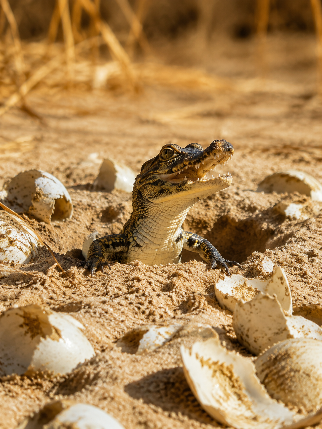 Ten Nile Crocodiles Hatched in a French Park With No Incubator, Because the Sand Held 30°C for Three Straight Months. — episode cover art